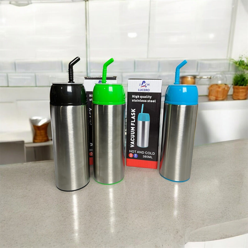 X2 Termos Mate Frio Caliente Autocebante Automático 380ml