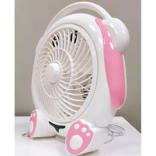 Ventilador D Escritorio Mesa Portátil Niño Niña Verano Turbo