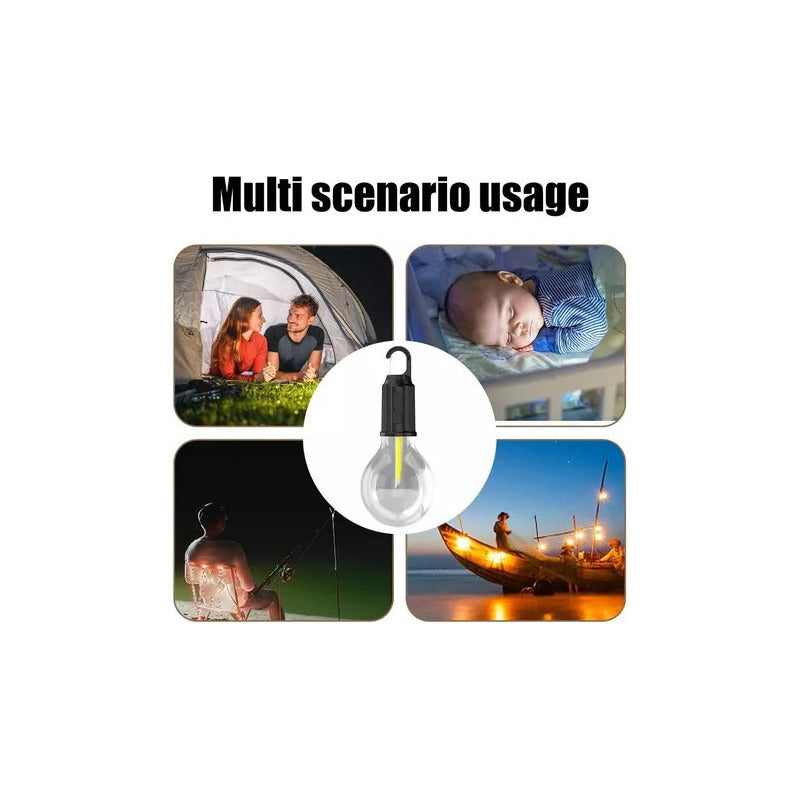 Ampolleta Foco Led Recargable Camping Usb Decoracion Portati