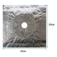 12 Laminas Protector Estufa Cocina Papel Aluminio Cubierta