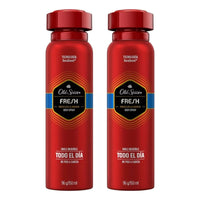 X2 Desodorante Old Spice Fresh Body Spray Frescura Menta Fresh Menta