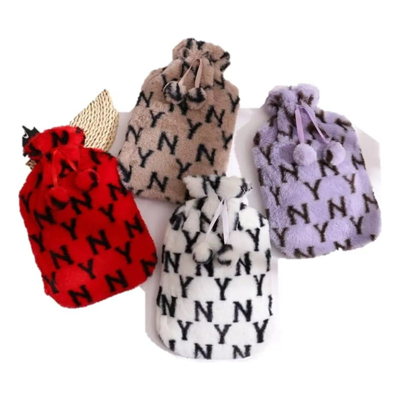 Pack3 Guatero Premium Goma Caucho 2000ml + Funda Polar Calor