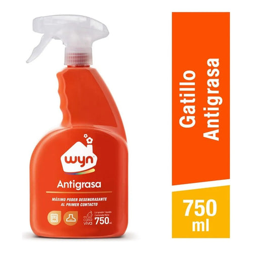 X5 Limpiador Antigrasa Wyn 750ml Desengrasante Atomizador