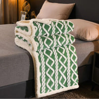Frazada Sherpa Texturizada Diseño Premium Polar 160x220cm
