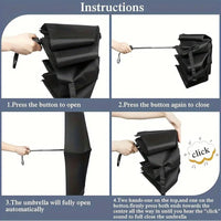 X2 Paraguas Uv Retractil Manual Sombrilla Bolsillo Portatil