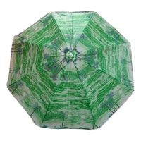 X2 Sombrilla Paragua Playa Verano Paragua Ajustable Plegable Verde Liso