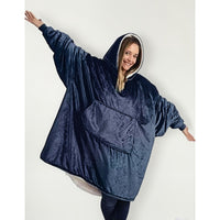 Polerón Sherpa Con Capucha Chiporro Huggle Hoodie Pijama Invierno Polar