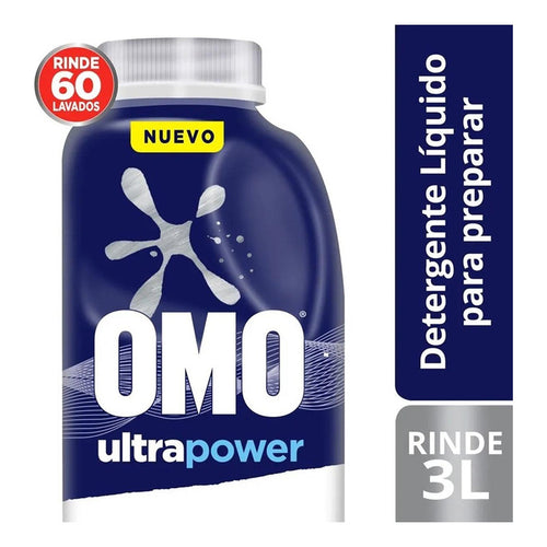 Detergente Omo Concentrado Para Preparar 500ml 60 Lavados