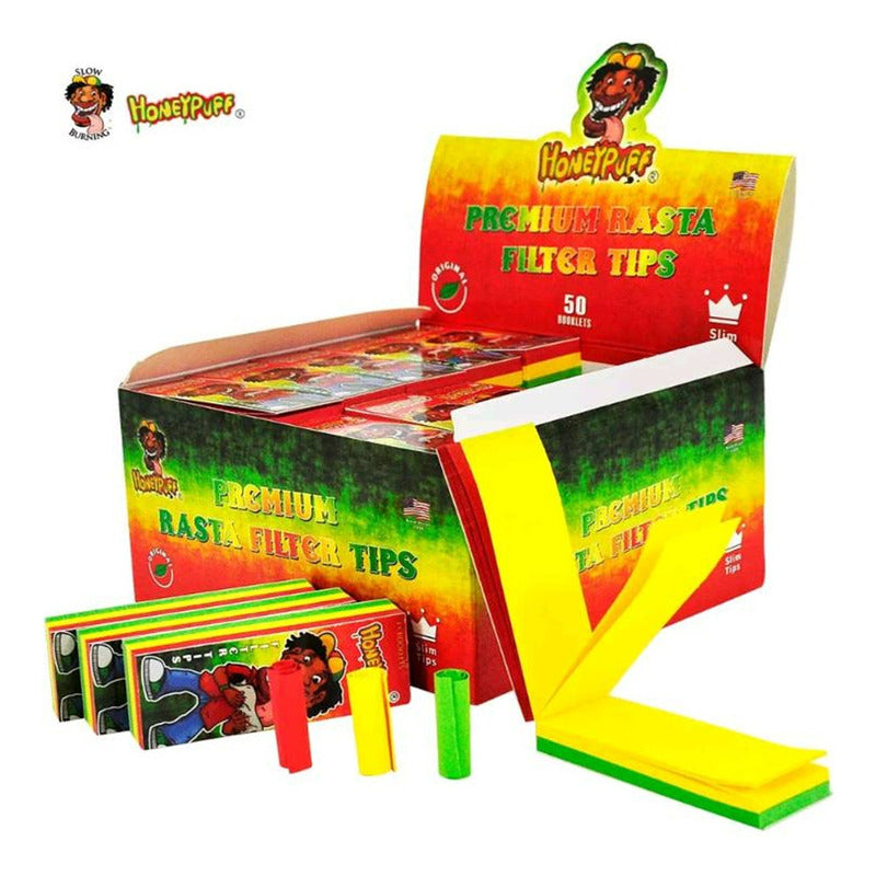 Papel Organico Papelillos + Boquilla, 50 Hojas Honeypuff