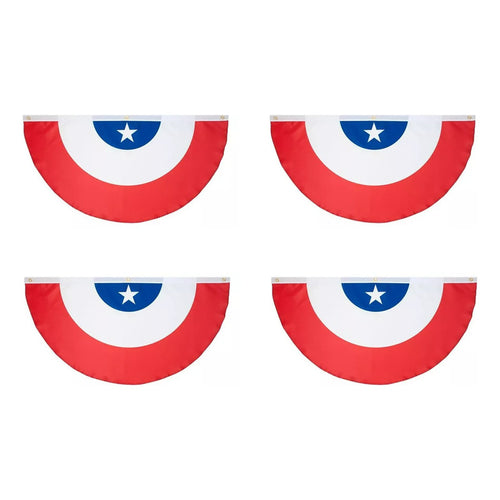 Pack X4 Bandera Escarapela De Chile 120x60cm Fiestas Patrias Escarapela Bandera Chile