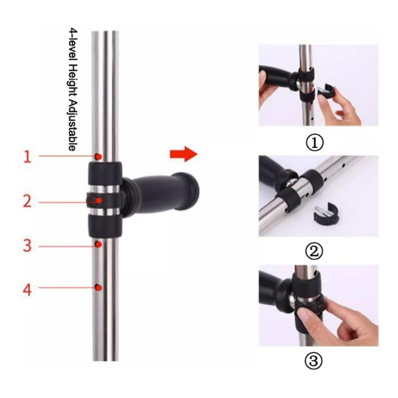 Muleta Ajustable Para Caminar Muleta Ligera Calidad Superior