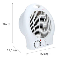 Termo Ventilador Calefactor Electrico 1800w Calefaccion Blanco