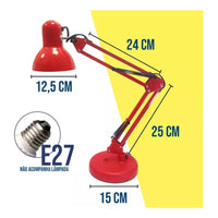 Lampara 2 En 1  Escritorio / Mesa / Estudio / Flexible 360°