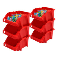 X6 Cajas Organizadoras Apilables Gaveta Etiquetable Organiza
