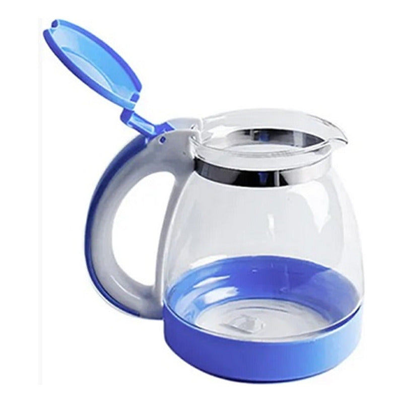 Tetera Jarra De Vidrio Con Filtro Metálico Té Café 2000ml