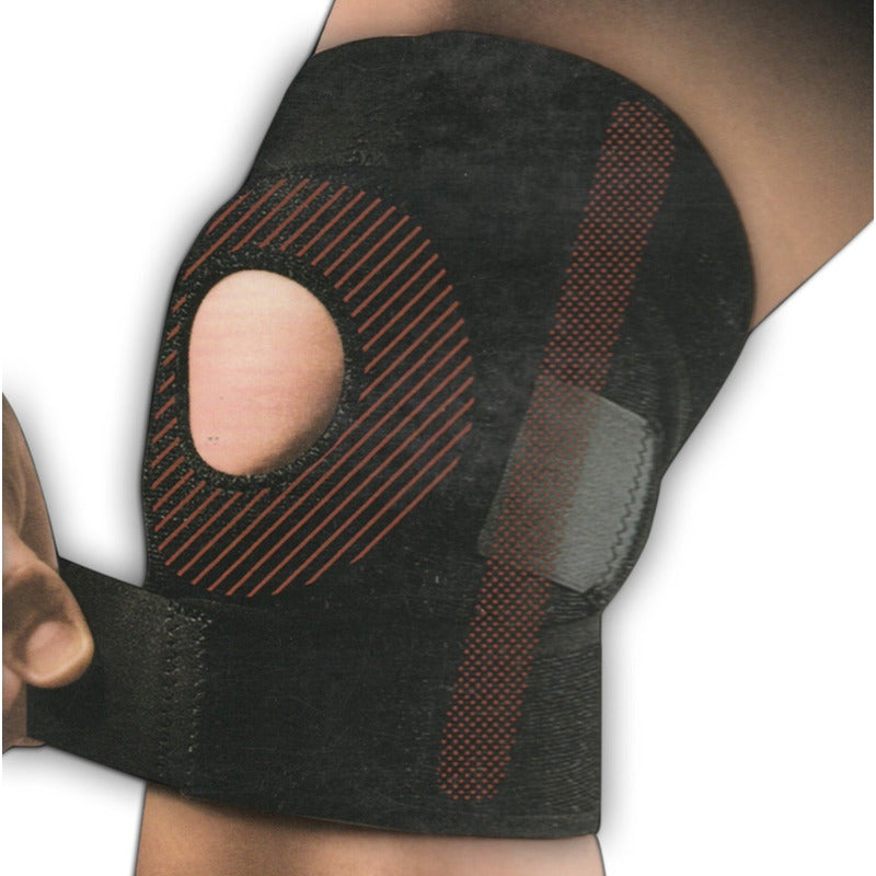 Rodillera Rotuliana Ajustable Soporte Rótula Banda Sujeción Negro Unica