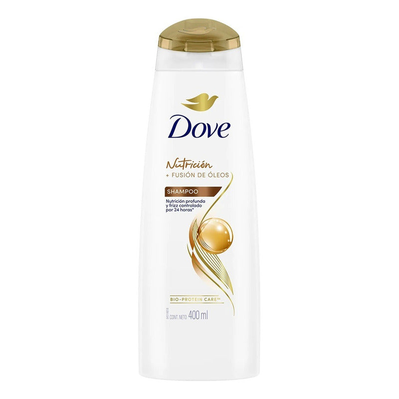 X2 Shampoo Dove Nutrición Profunda 400ml Fusión De Oleos