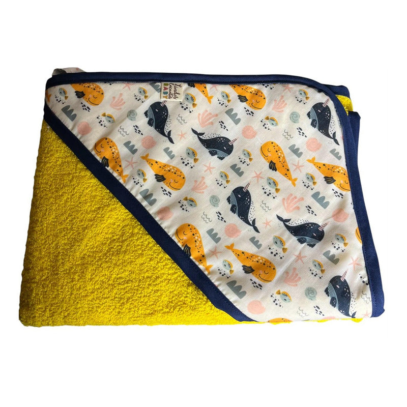 Manta De Baño Infantil Toalla Delantal Capucha Bebe Maternal