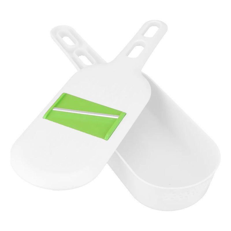 Rallador Rebanador Picador Cortador Alimentos Verdura Blanco
