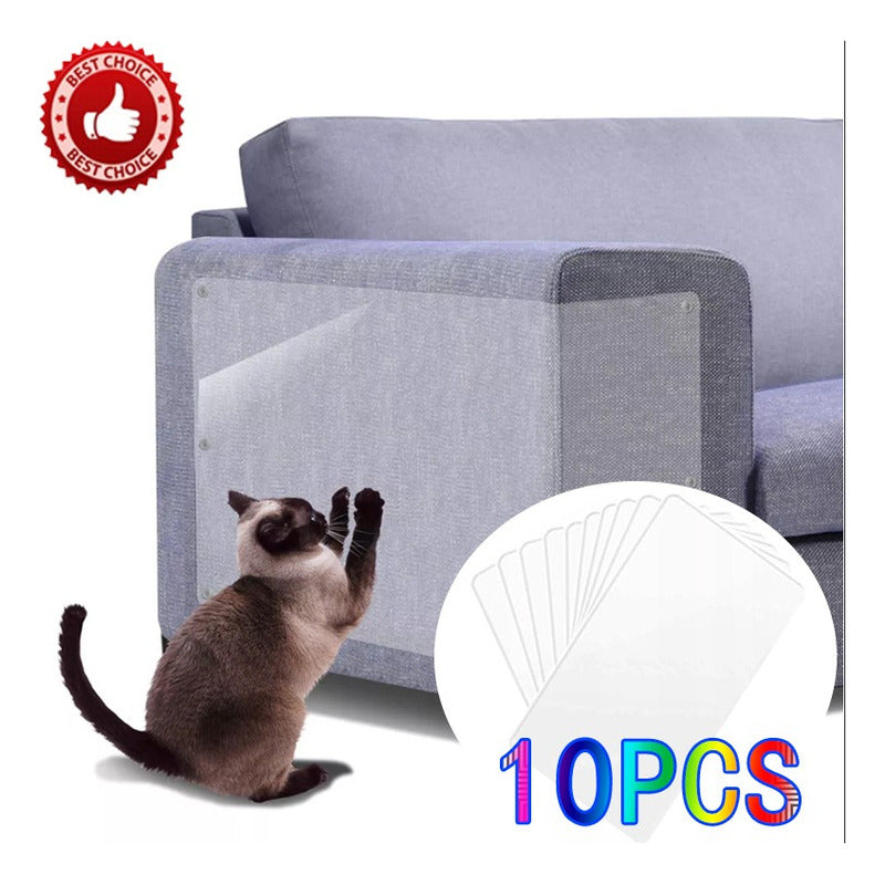 Pegatina Protectora Antiarañazos Ym Para Sofá, Protector De Gato Gris