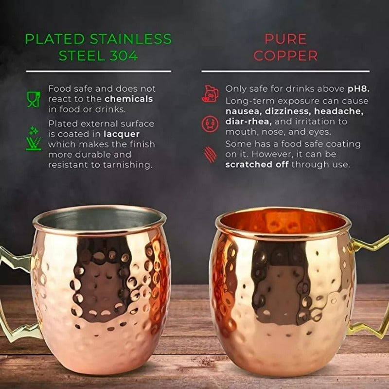 Vaso Jarra Mug De Cobre Premium Coctel Tragos Barra Bar