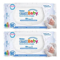 Toallitas Húmedas Water Emubaby 80unid Hipoalergénicas