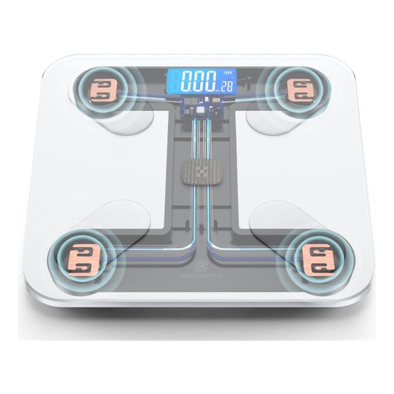 Peso Báscula Digital Balanza Bluetooth Inteligente Pesa Baño