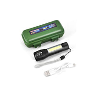 Linterna Tactica Recargable De Larga Distancia Led Potente