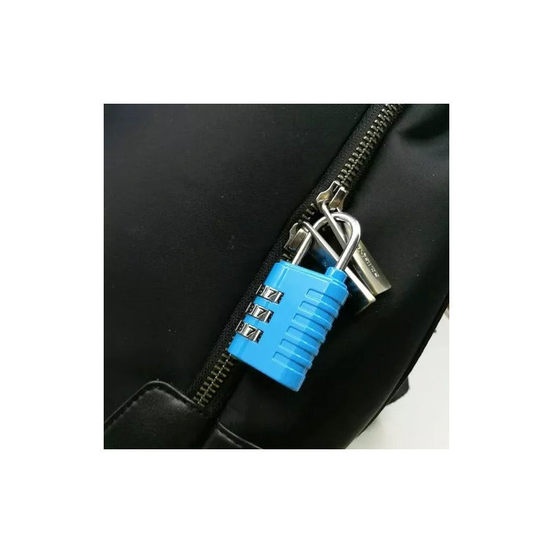Candado Viaje Con Clave Mochila/ Locker/ Equipaje Anti Robo