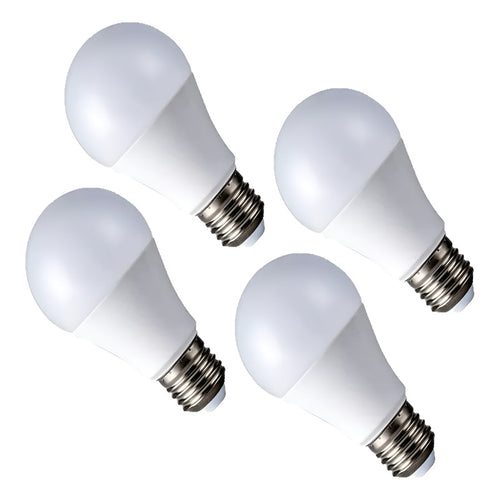 Pack X4 Ampolleta Led E-27 9w Blanco Fria /calida Sello Sec  Blanco Frío