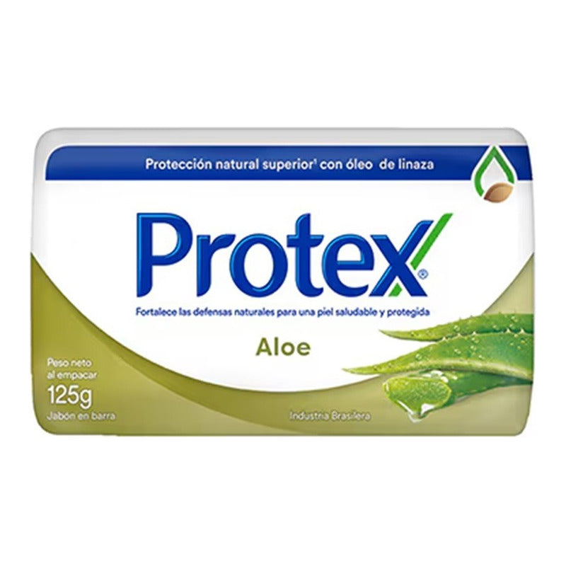 Pack X6 Jabón Barra Protex Antibacterial Aloe Vera 125gr