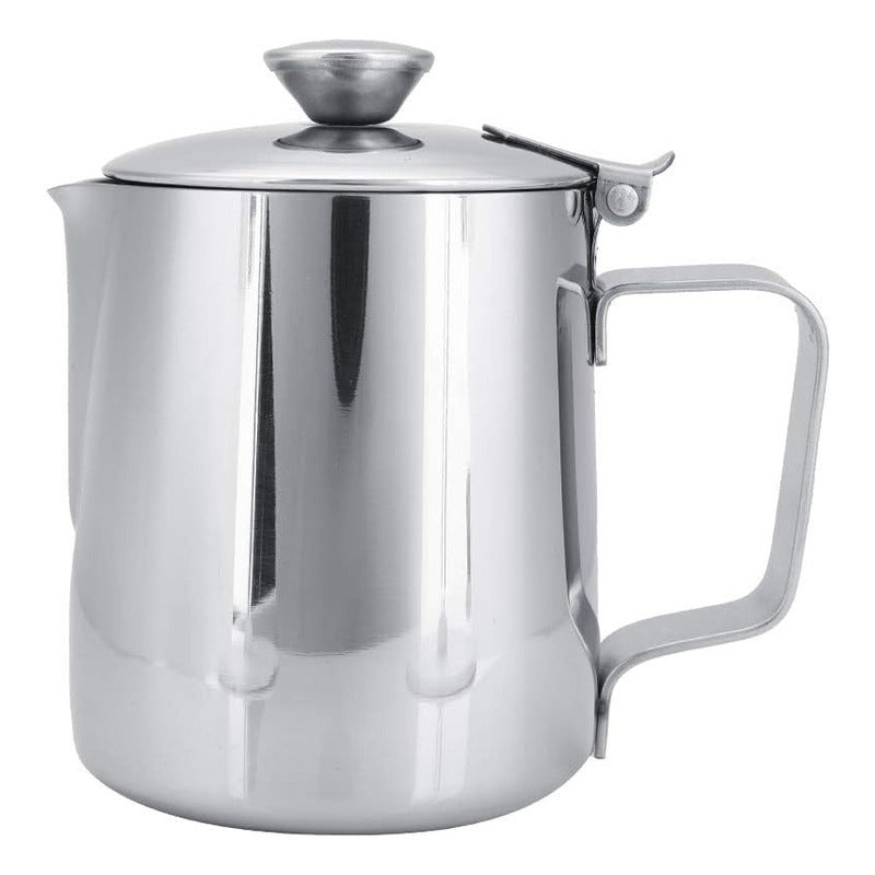 Jarro Lechero 350ml Jarra Espuma Jarra De Leche Con Tapa