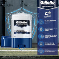 Desodorante Gel Gillette Specialized Invisible Antibacterial Antibacterial