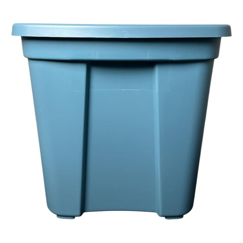 X3 Caja Organizadora Almacenamiento Megaforte 74.7 Litros Azul Lisa