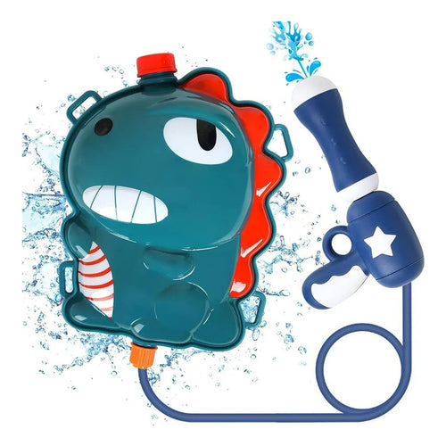 Pistola Agua Con Mochila Lanza Agua Juguetes Verano Piscina. Verde