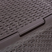 Canasto Para Ropa Cesto Grande 60l Con Tapa Ratan Resistente