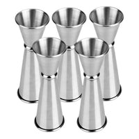 X5 Medidor Tragos Jigger Japones 30ml - 60ml Acero Inoxidabl Plateado