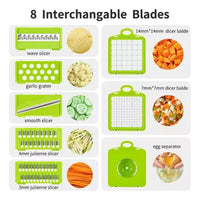 Cortador Procesador Alimentos Verduras Vegetales Importado Verde Lima