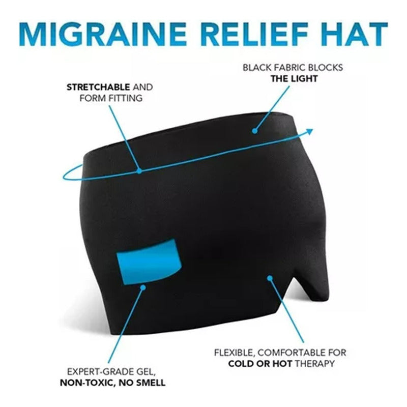 Pack 2 Gorros Gel Alivio De Migraña Terapia Frío Calor Dolor