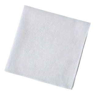 Pañuelo Blanco Cuadrado 28x28  Fiestas Patrias Cueca Chile Blanco Liso Estándar