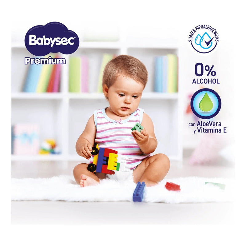 X10 Toallitas Húmedas Babysec Premium 70 Toallitas C/u