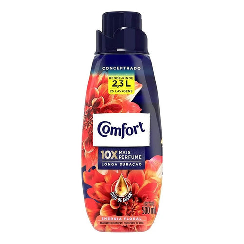 X3 Suavizante Comfort Cuidado Intensivo Energía Floral 500ml