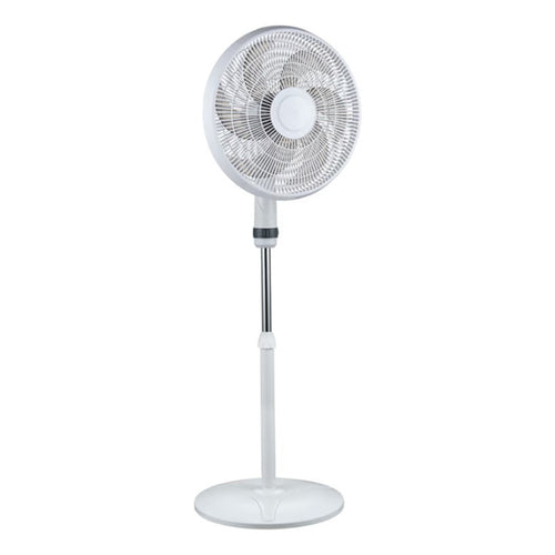 Ventilador Pedestal 3 En 1 Ventilador Pared Piso Velocidad 43 Cm Blanco Gris Plástico 6