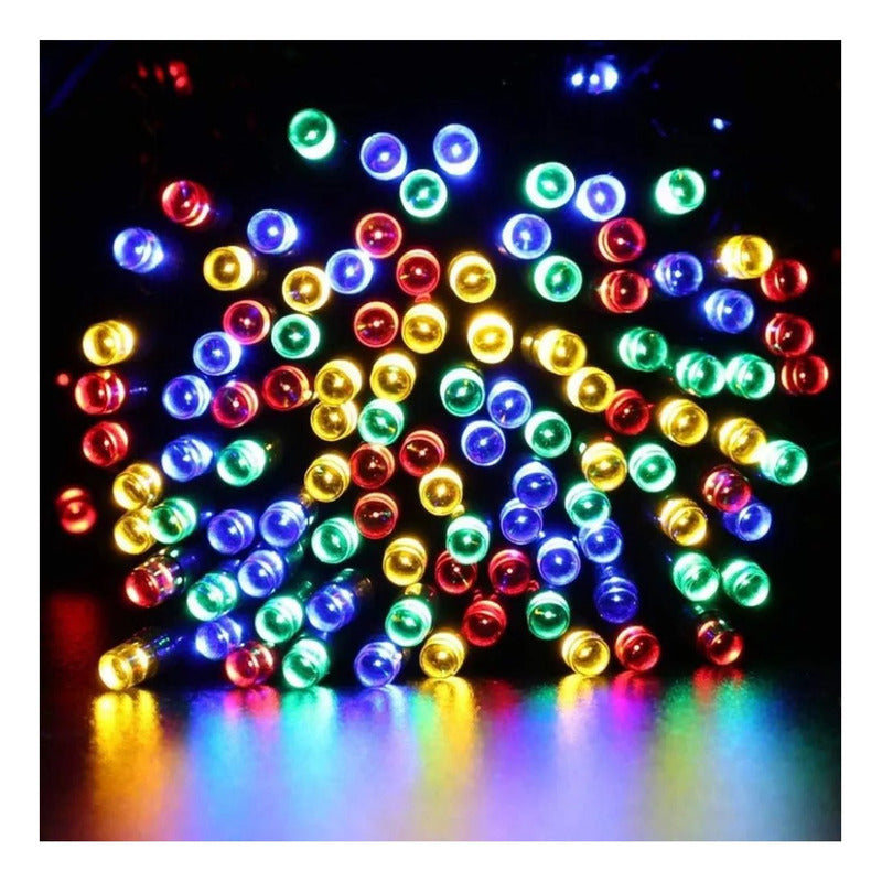 Luces Navidad Guirnalda Solar 100 Led 10 Metros Decorativa