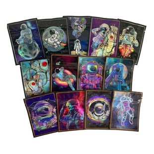 50 Bolsas De Mylar Diseños Colores Cierre Cremallera No Olor