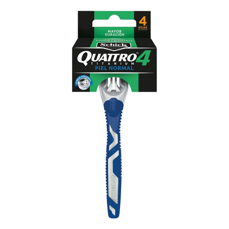 Maquina De Afeitar Schick Quattro Titanium Piel Normal