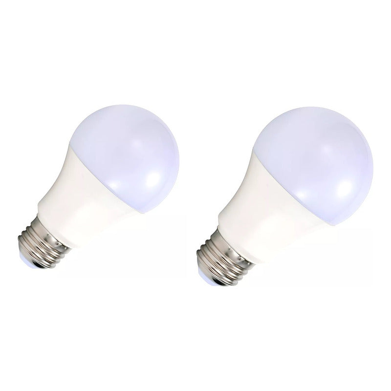 Pack 5 Ampolleta Led E-27 12w Luz Blanca/cálida Sello Secado Luz Blanca