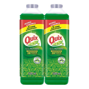 X2 Lavaloza Quix Concentrado Bio Activos Recarga 1.5l Limon