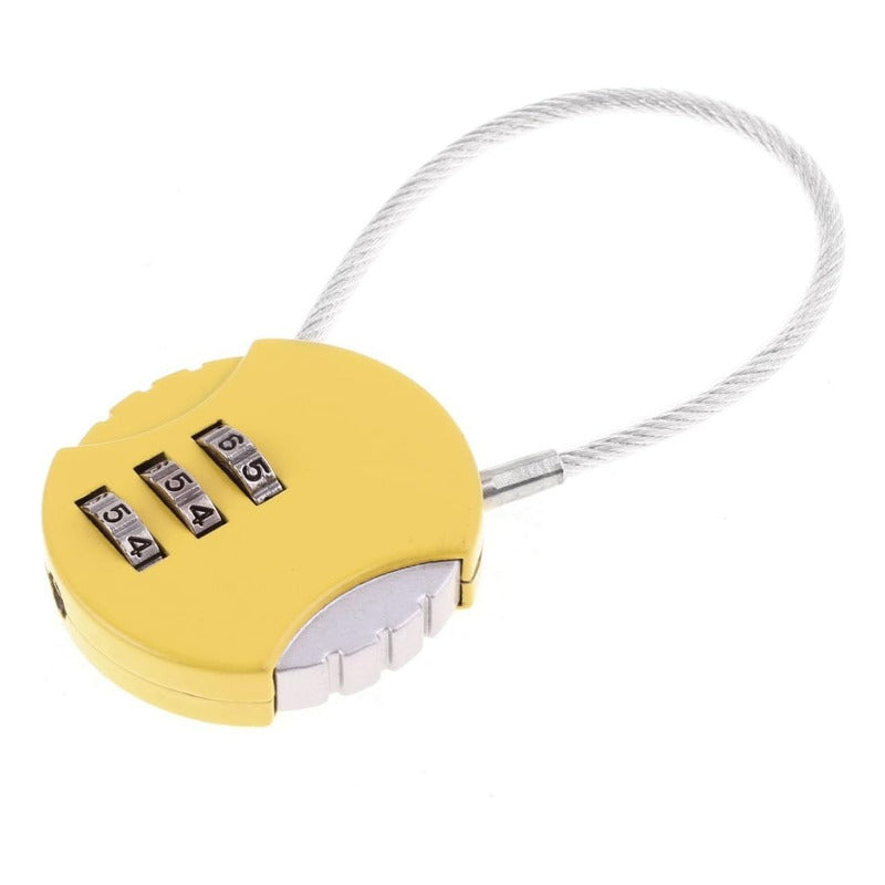 Candado Viaje Con Clave Mochila/ Locker/ Equipaje Anti Robo