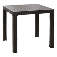Mesa Roble Ratán Exterior Madera Living Comedor Terraza